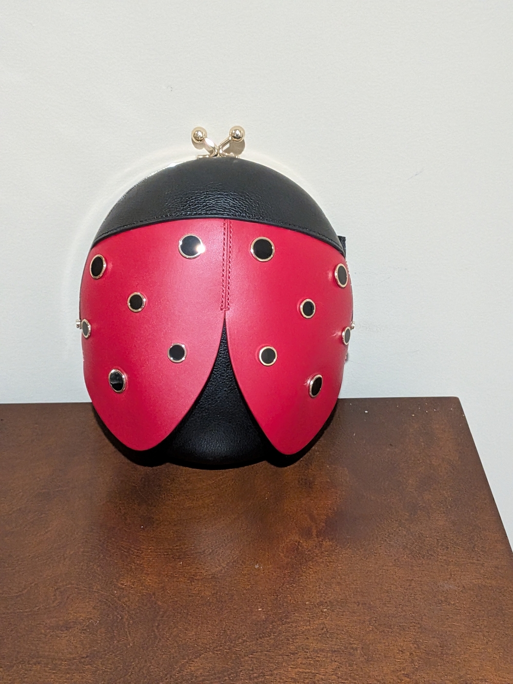 Kate Spade Ladybug-Shaped Red and Black Crossbody Bag